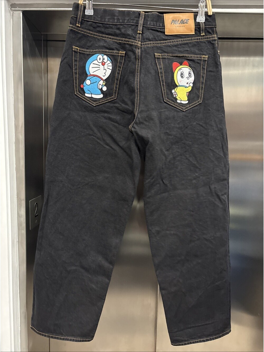 Men’s Doraemon X Palace Embroidered BlDenim Jeans